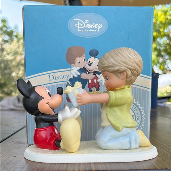 Disney Other - Disney’s “You’re A Gift To Me” Mickey & Boy Figurine